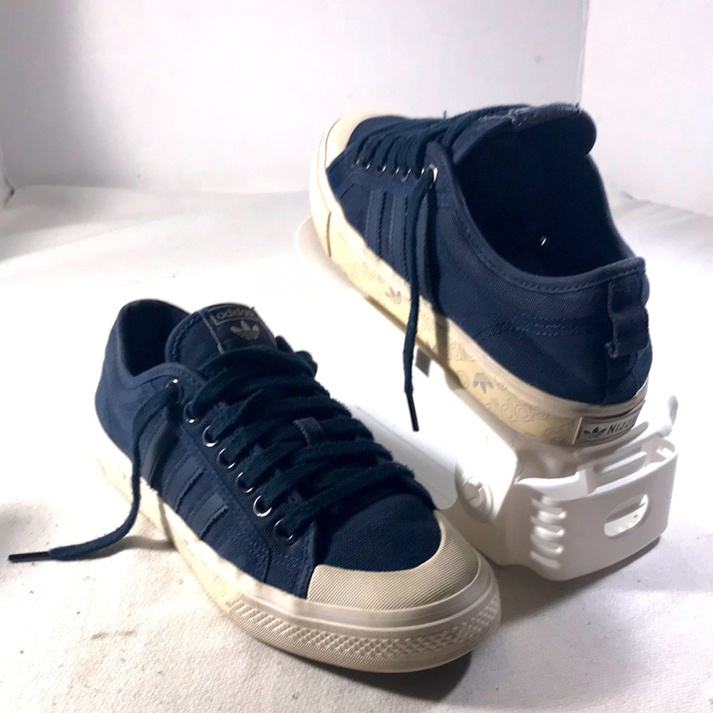 Adidas Men’s Nizza HK Collegiate  Navy Canvas Low-Top Sneakers Lace Up Sz 8